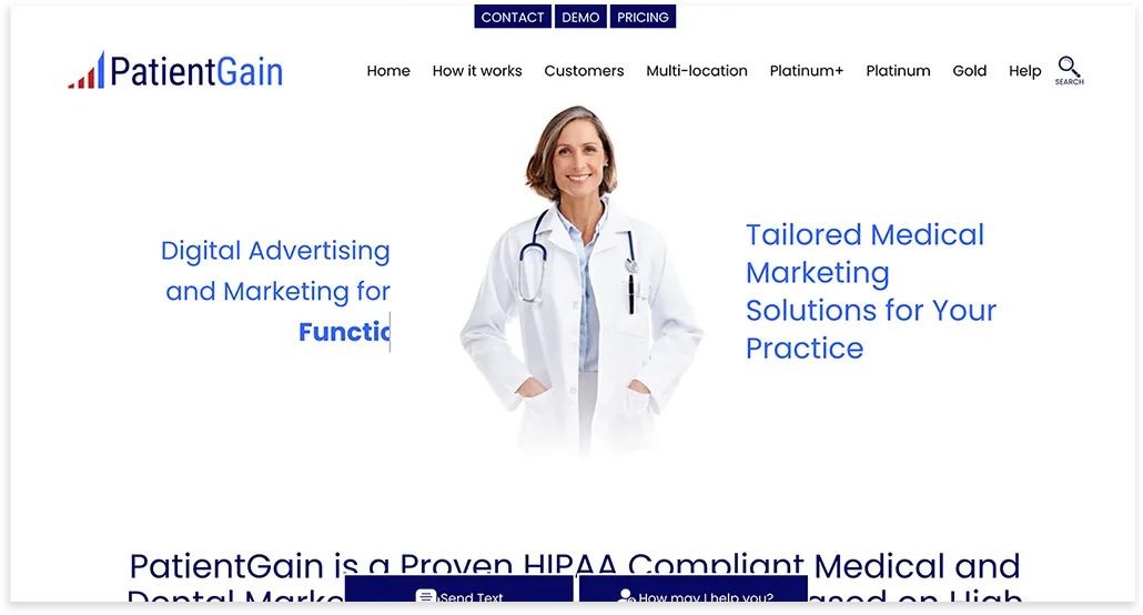 patient gain above the fold