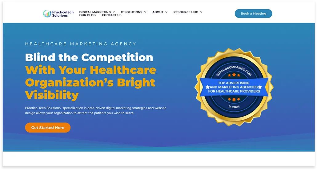 practice tech above the fold