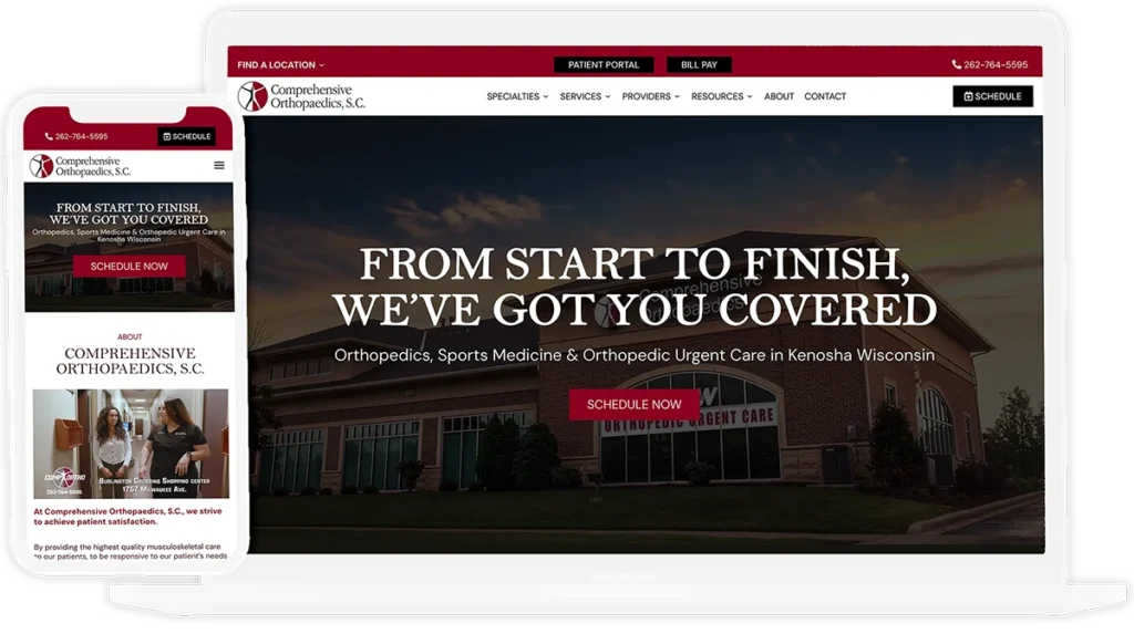 12 Best Medical Marketing Strategies For 2026 1 Comprehensive ortho new site mockup 1