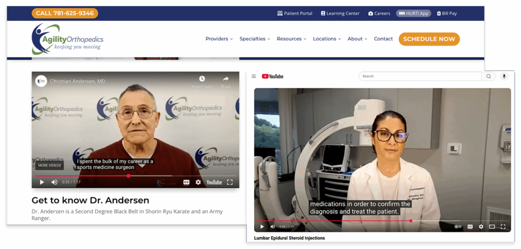 Seo for doctors video content example