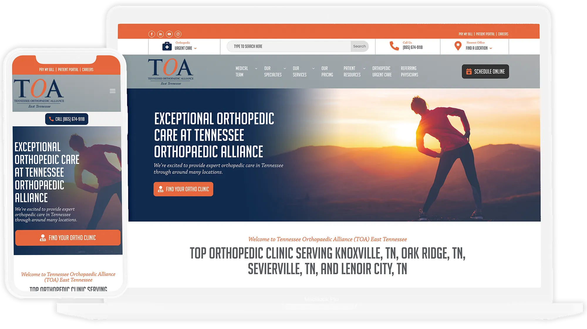 Toa 2025 website mockup