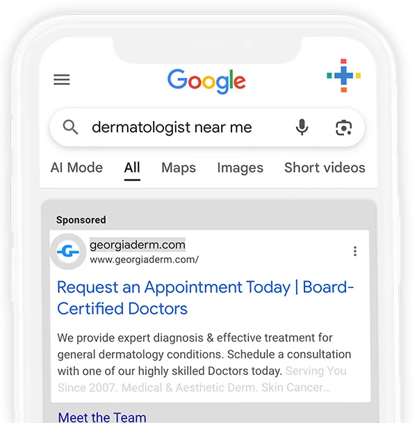Digital ad google search bar mockup file copy