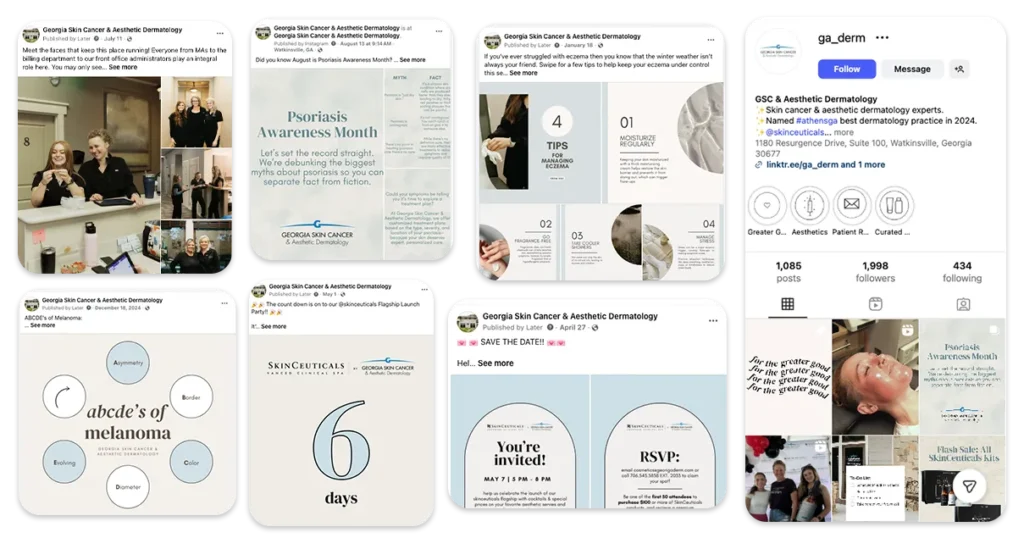 Social Media Marketing For Dermatology Practices: How To Turn Followers Into New Patients 2 Visuals for dermatology social media marketing
