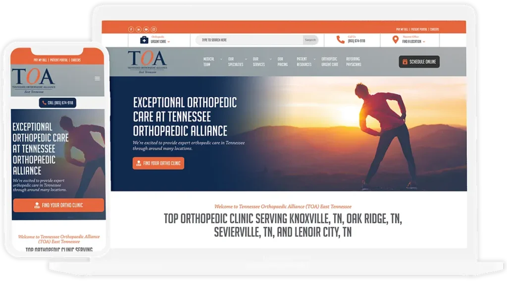 The Top Healthcare Marketing Strategies To Grow Your Organization (And Why They Matter) 1 Patient-centered medical website on desktop and mobile